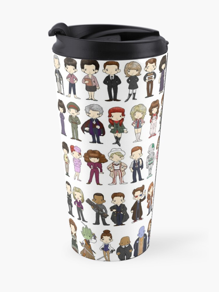 Alternate view of Doctor and friends Travel Coffee Mug