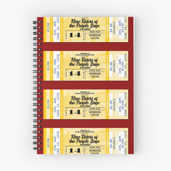 Item preview, CLASSIC ROCK CONCERT TICKETS - NEW RIDERS OF THE PURPLE SAGE designed and sold by WOOFANG.