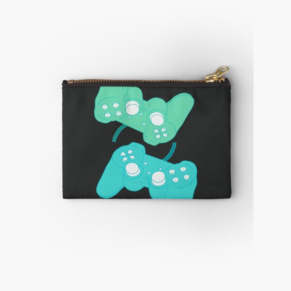 Item preview, Playstation Controllers | Blue & Green | Video Game Illustration designed and sold by surik-.