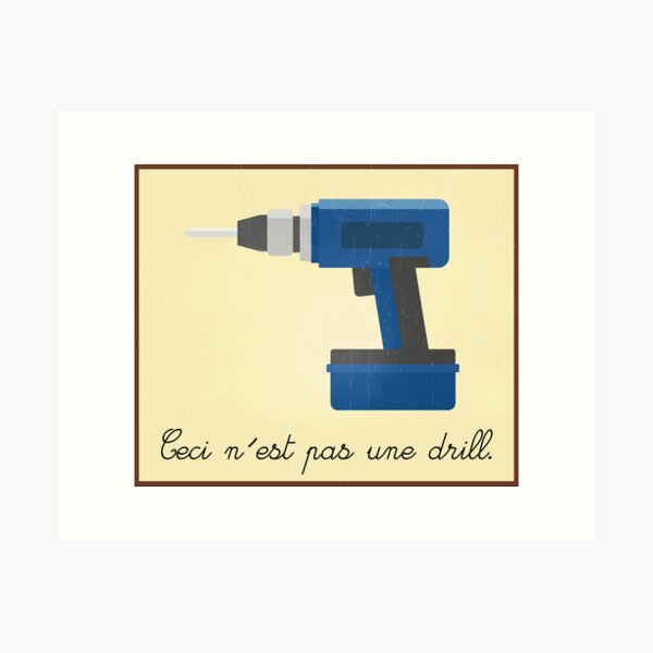 Item preview, Ceci N'est Pas une Drill designed and sold by Pink Bullets.