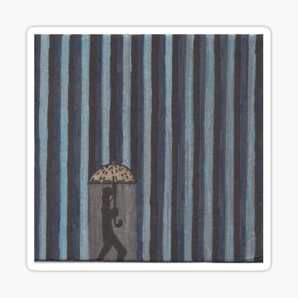 Untitled Rain #1 (Walking in rain) Sticker
