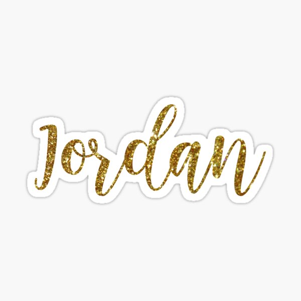 Gold Jordan Stickers for Sale