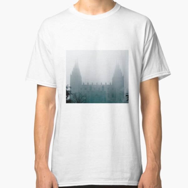 Temple through the Fog by Jerald Simon (Music Motivation - musicmotivation.com) Classic T-Shirt