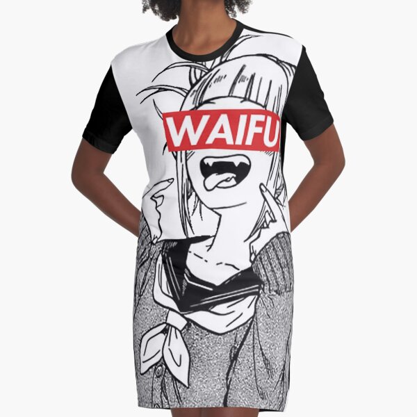 Himiko Toga Waifu Supreme Style Graphic T-Shirt Dress