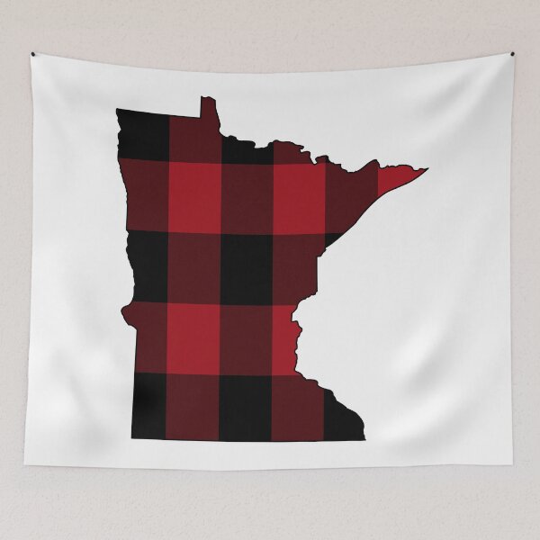 Item preview, Minnesota in Red Plaid designed and sold by Sun Dog Montana.