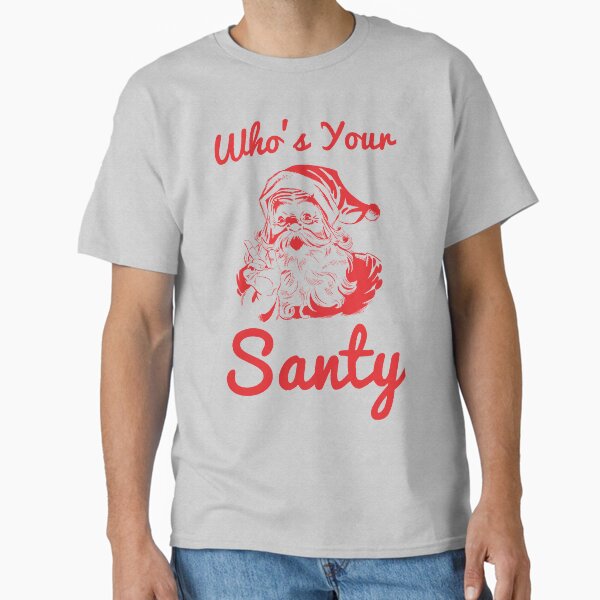 Item preview, Who’s your Santy Funny Christmas Design - Red designed and sold by HighBrowDesigns.