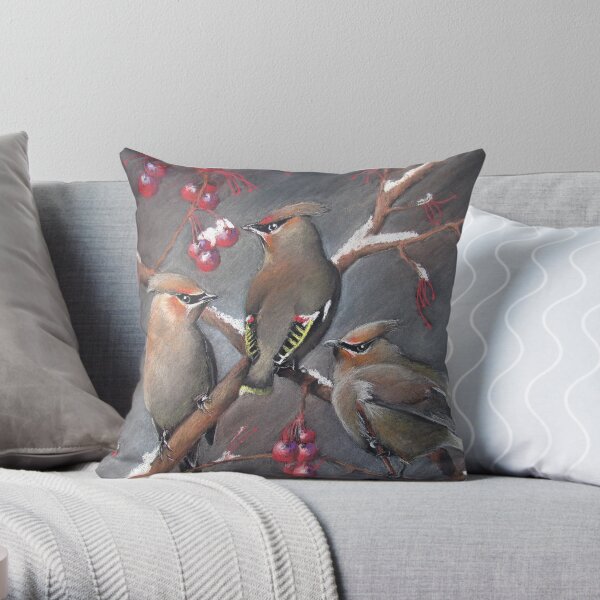 Jaseurs des cèdres Coussin