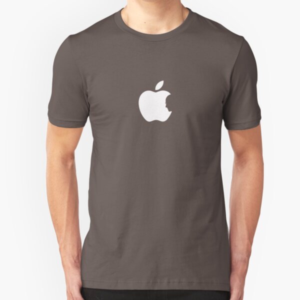 Steve Jobs Apple Logo Slim Fit T-Shirt