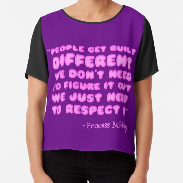 People Get Built Different - Princess Bubblegum - Adventure Time Chiffon Top