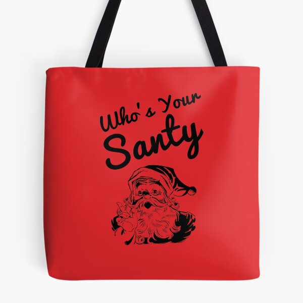 Aperçu de l'œuvre Qui est votre Santy Funny Christmas Design? créée et vendue par HighBrowDesigns.