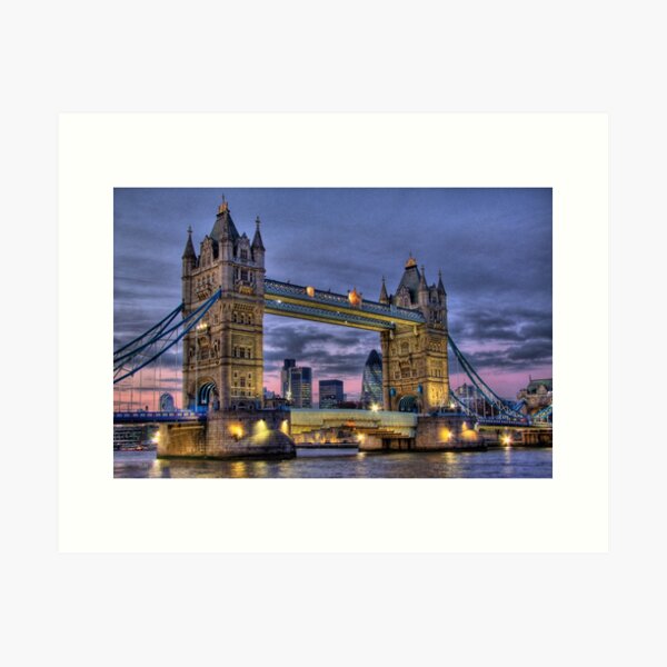 Item preview, Tower Bridge And The City -  Twilight - HDR designed and sold by Colin  Williams Photography.