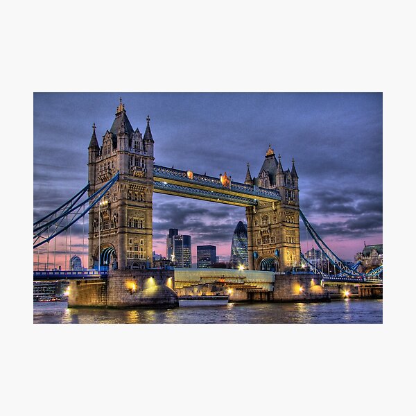 Item preview, Tower Bridge And The City -  Twilight - HDR designed and sold by Colin  Williams Photography.