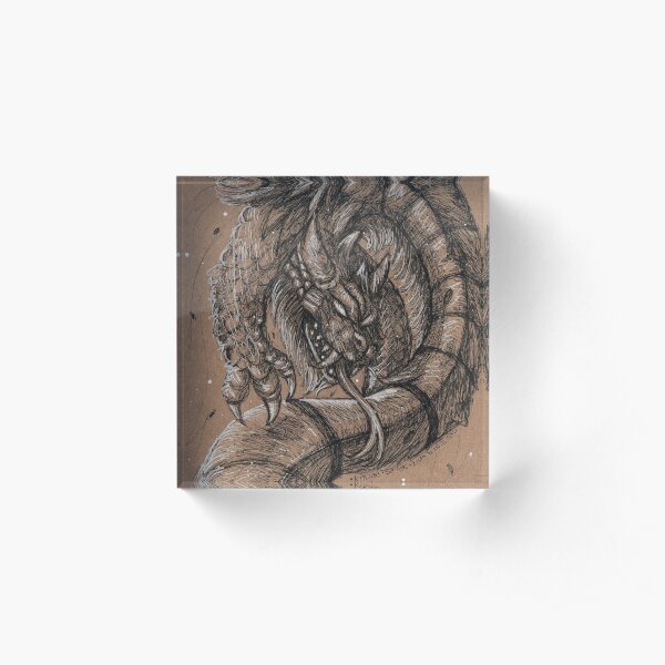 Dragonsnake Acrylic Block