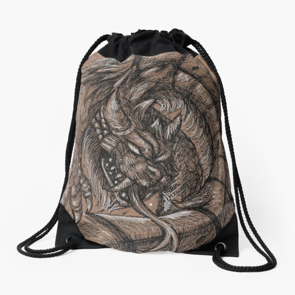 Dragonsnake Drawstring Bag