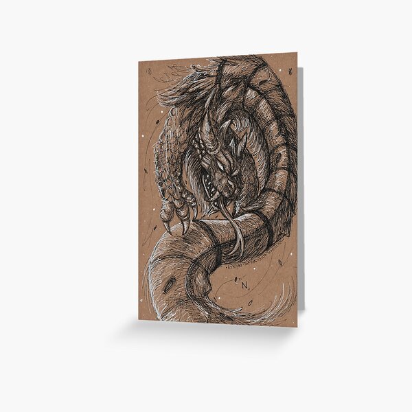 Dragonsnake Greeting Card