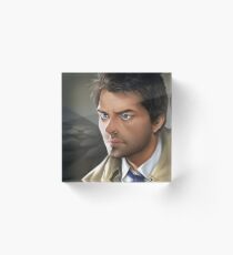 Castiel Portrait Acrylic Block