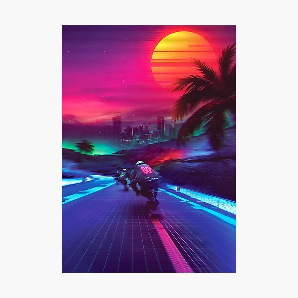 Artikel-Vorschau von Synthwave Midnight Outrun, designt und verkauft von dennybusyet.