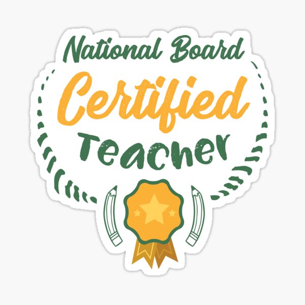 "National Board Certified Teacher Congrats!" Sticker by beamaysing