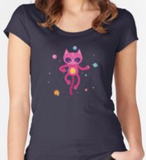 God is a Cat Women's Fitted Scoop T-Shirt