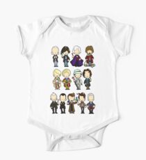 The Doctors 1-11 (plus war doc) Short Sleeve Baby One-Piece