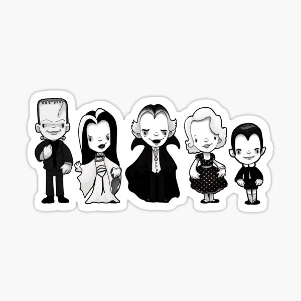 Vista previa del artículo con la obra «Los munsters», diseñado y vendido por Bantambb.