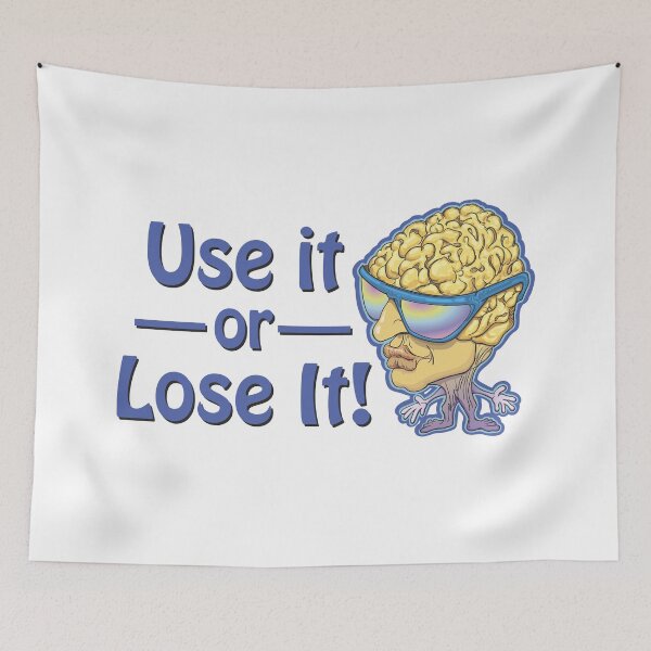 Item preview, Use it or Lose it! Brainy Cartoon designed and sold by SunNoonPark.