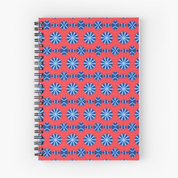 Item preview, Red and blue circle pattern designed and sold by rhallam.