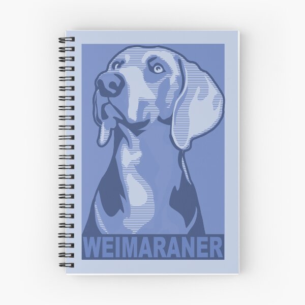 Artikelvorschau, Classic Weimaraner poster-style in blue entworfen und verkauft von nimbus88.