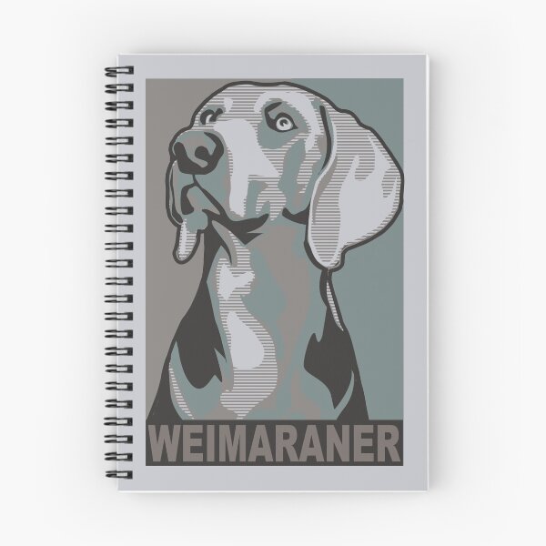 Item preview, Classic Weimaraner poster-style portrait designed and sold by nimbus88.