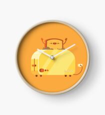 Brennender Toast Uhr
