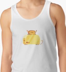 Brennender Toast Tanktop für Männer