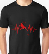 Funny Fishing Heartbeat Cool Fisherman Fish Gift Unisex T-Shirt