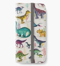 Vinilo o funda para iPhone Dinosaurios brillantes