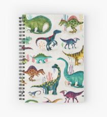 Cuaderno de espiral Dinosaurios brillantes