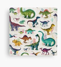 Bright Dinosaurs Canvas Print