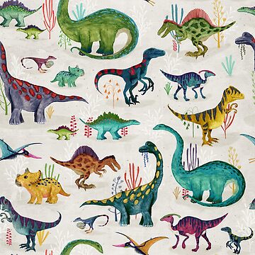 Artwork thumbnail, Bright Dinosaurs by katherineq