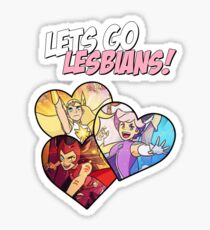 Lets Go Lesbians! Sticker