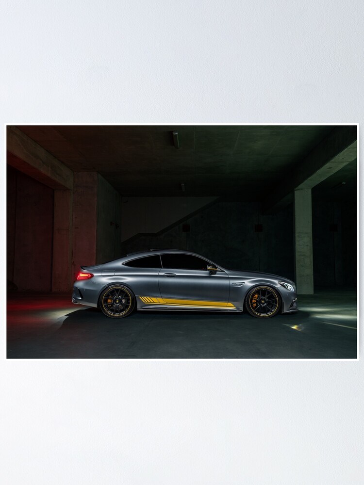 Mercedes Benz C63 S Amg Poster By Mu53wa Redbubble