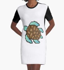 8 Bit Turtle Graphic T-Shirt Dress