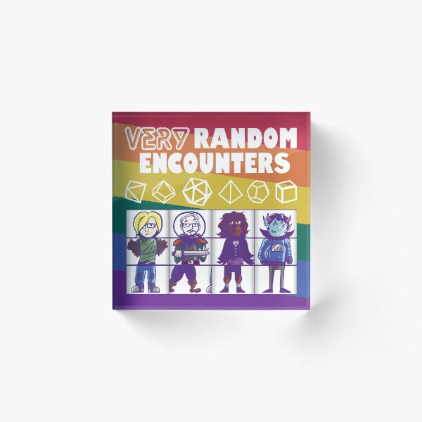 Item preview, Very Random Encounters Pride Logo designed and sold by VREMerch.