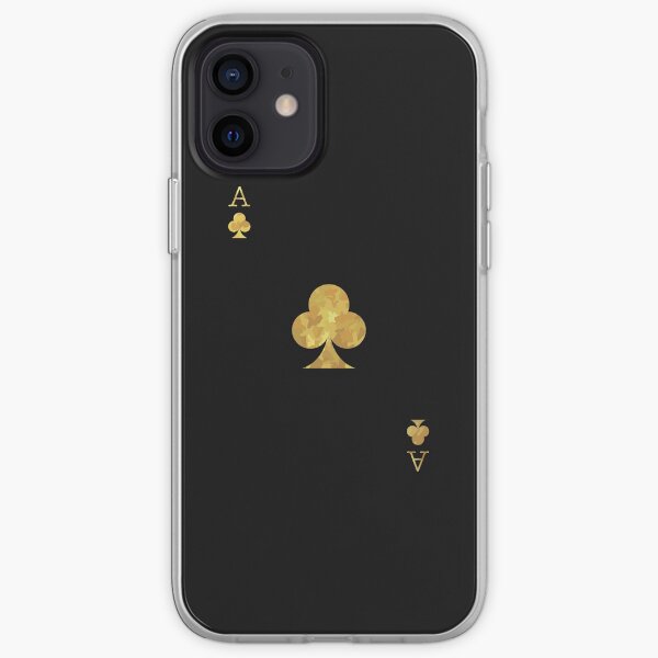 Gold Ace Playing Card iPhone Soft Case
