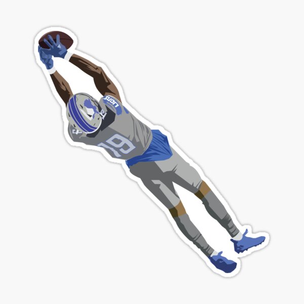 calvin johnson flexing Sticker for Sale by trewashburn