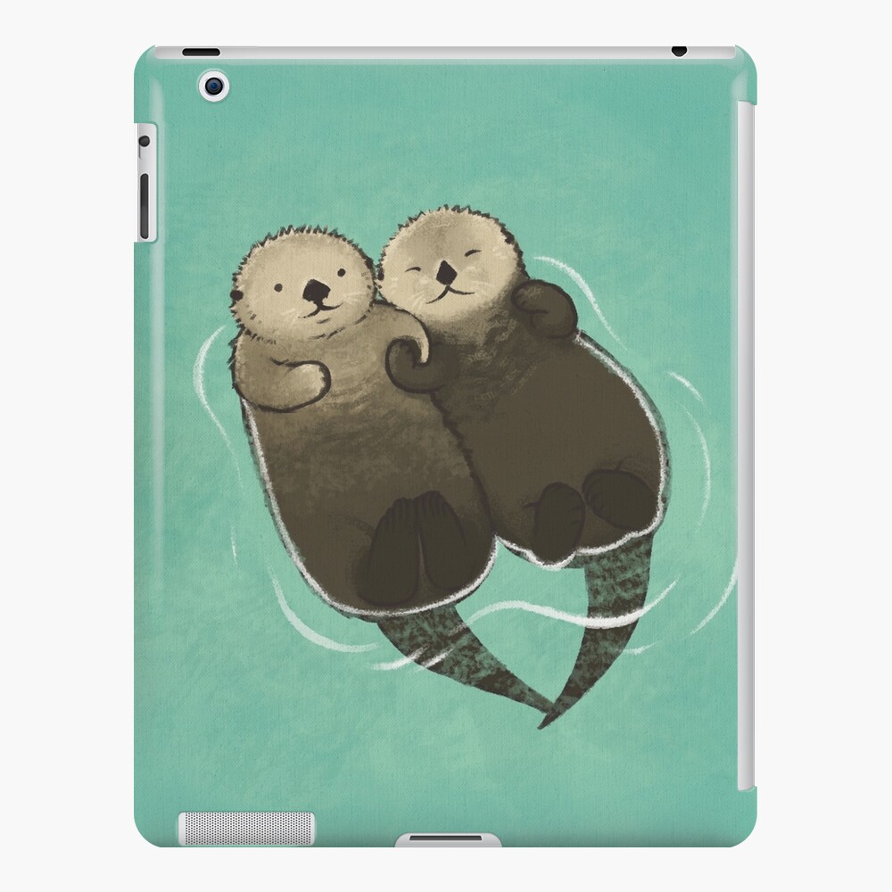 Significant Otters - Otters Holding Hands iPad Case & Skin