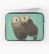 Significant Otters - Otters Holding Hands Laptop Sleeve