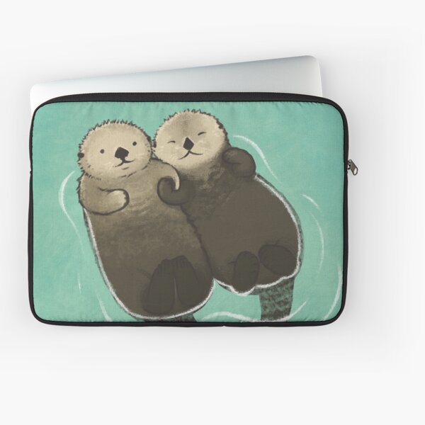 Significant Otters - Otters Holding Hands Laptop Sleeve