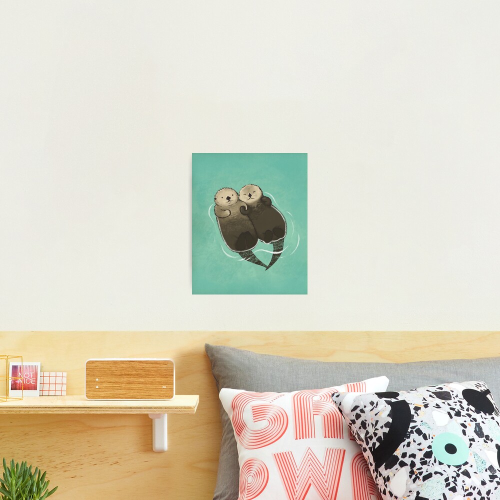 Significant Otters - Otters Holding Hands Photographic Print