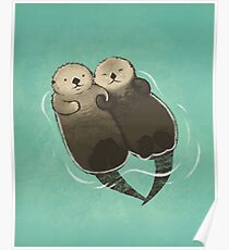Bedeutende Otter - Otter, die Hände halten Poster