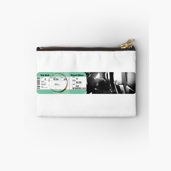 Item preview, EAT WELL, TRAVEL OFTEN Ticket designed and sold by BOBSMITHHHHH.