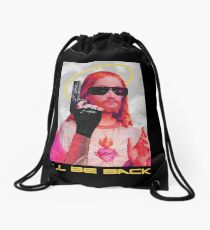 I'll Be Back Funny Jesus Christ GodCool Christian Gift Drawstring Bag