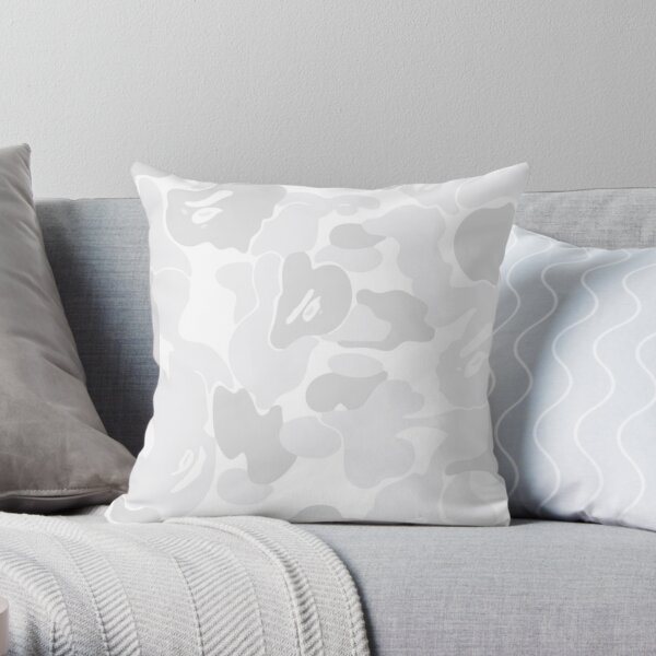 BAPE CAMO (White) Throw Pillow